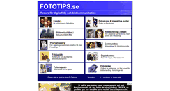 Desktop Screenshot of fototips.se