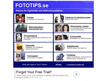 Tablet Screenshot of fototips.se